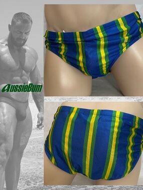 Aussiebum Swimsuit XL Gently worn Nylon/spandex no fabric tag Internal drawstrin